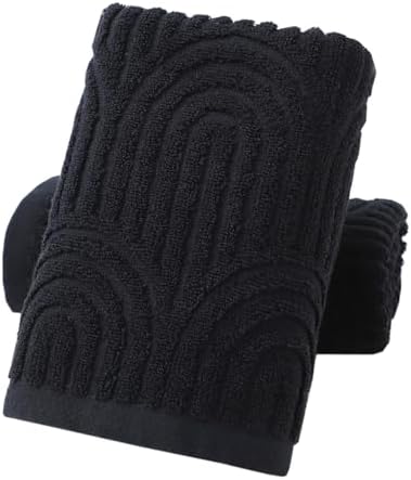 Pidada Hand Towels Set of 2 Striped Pattern 100% Cotton Absorbent...