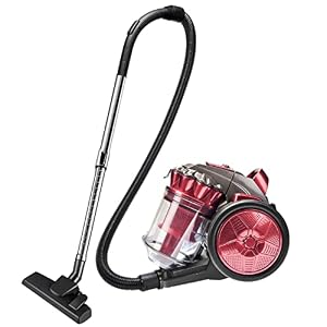 OZEANOS Aspirateur Sans Sac, Aspirateur Traîneau Avec Système de Filtre 3D, Pour Sols Durs et Tapis, Filtre HEPA, 700 Watts, Rayon D’action de 5 m, 3L