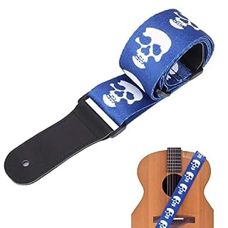 Vbestlife Sangle de guitare réglable, tête de mort en cuir avec motif de crâne, bandoulière pour ukulélé basse… - Les Beatles, Paul McCartney, John Lennon, RIngo Starr, George Harrison Vbestlife Sangle de guitare réglable, tête de mort en cuir avec motif de crâne, bandoulière pour ukulélé basse… – Image 5