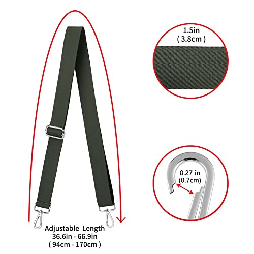 Image of ZOOEASS Wide Shoulder Strap (Solid),Adjustable Replacement Belt Crossbody Canvas Bag Handbag