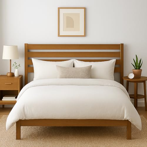 Cabecero Ibiza Fabricado en Madera Maciza de Pino insigni, Estilo Nórdico | Cabezal Madera Pino | Matrimonio y Juvenil (para Camas de 150 (160 x 110 cm), Roble)