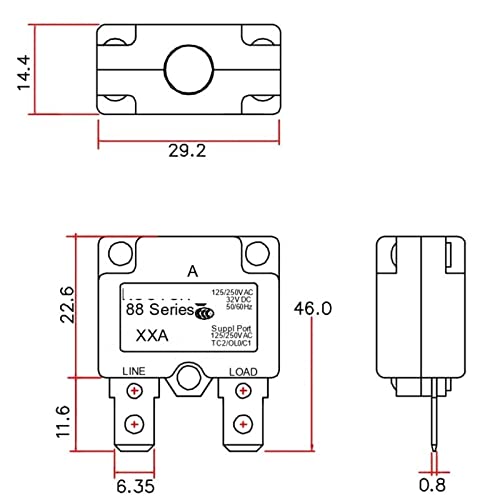 Disyuntor sobrecarga 15A MOBYAT 88ar interruptor automático protector voltaje para casa 3