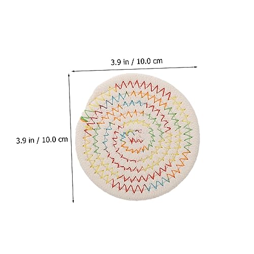 Dessous de plat trépied coton coloré Cabilock et tapis de table basse isolant - 5