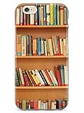 Inspired Cases - Compatible with iPhone 6/6s Case - 3D Textured Protective Phone Case for Apple iPhone 6/6s - Bookshelf - Book Lover