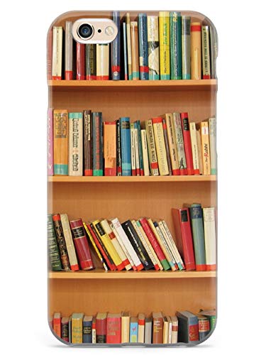 Inspired Cases - 3D Textured Iphone 6/6S Case - Rubber Bumper Cover - Protective Phone Case For Apple Iphone 6/6S - Bookshelf - Book Lover #TOP9