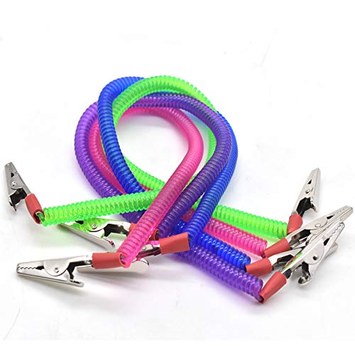 Dental Napkin Clip Flexible Elastic Dental Plastic Bib Clips Napkin Holder (4Count)