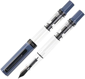 TWSBI TWSBI EF TW020031 Fountain Pen, Eco Slate Blue, Onyx Inhalation Type, Extra Fine Point