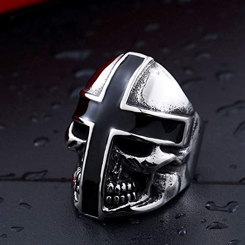 Image of Genuine Stainless Steel Ring Jewelry for Men Fashion Punk Biker Skull Rings
