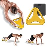 [Entrenamiento divertido]: Adiós al rodillo tradicional, traiga el nuevo rodillo abdominal de cuatro ruedas, hará que su ejercicio sea más divertido y más fácil de cumplir con sus objetivos, puede ejercitar los grupos de músculos abdominales, centrales, hombros, brazos y cintura en una forma más divertida de lograr realmente un entrenamiento de cuerpo completo.