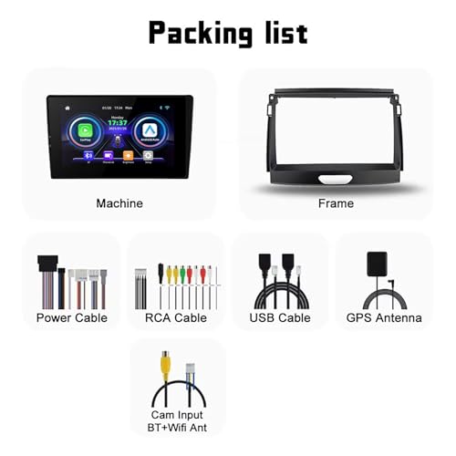 Autoradio Android Ford Ranger 2015-2020 équipé de GPS de navigation TrailMax - 6