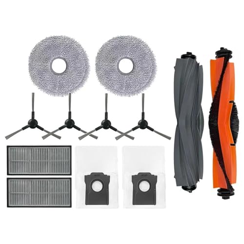 Vacuum Cleaner Main Brush + Side Brush + Filter/dust Bag/mop Cloth,Compatible for Dreame S30 X30 X30 Ultra X30 Pro .Robot Vacuum Replacement Parts(1 pcs)
