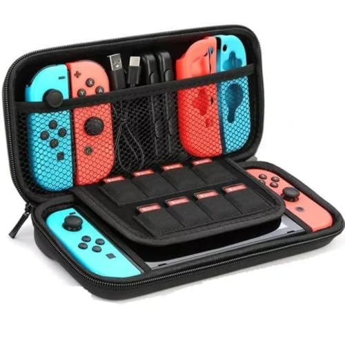Case Bolsa Resistente para Nintendo Switch OLED, Estojo Viagem com Compartimentos Acessórios