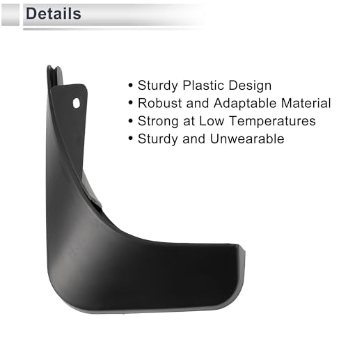 Image of X AUTOHAUX 1set Front and Rear Mud Flaps Splash Guards Mud Guards for Audi A1(Hatchback) 2010-2015 W /Mount Accessories