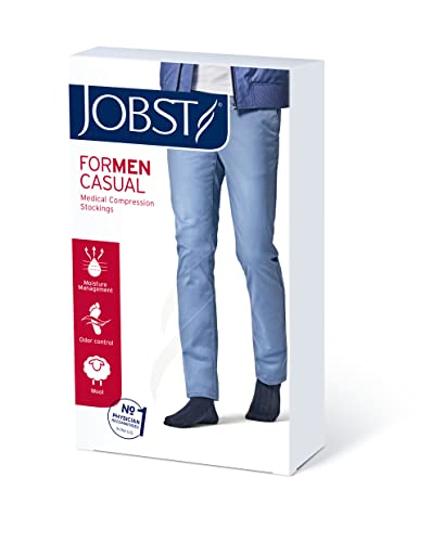 Image of JOBST 113110 BSN Medical Sock with Closed Toe, Knee High, Large, 15-20mmHg, Khaki
