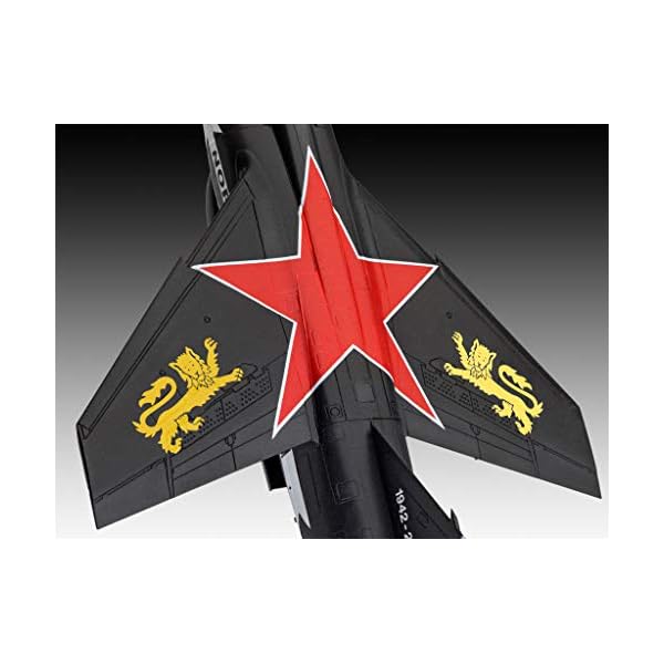 Revell 64971 Model Set Dassault Mirage F-1C/CT, Flugzeugmodellbausatz 1:72, 21,3 cm originalgetreuer Modellbausatz für… – Bild 5