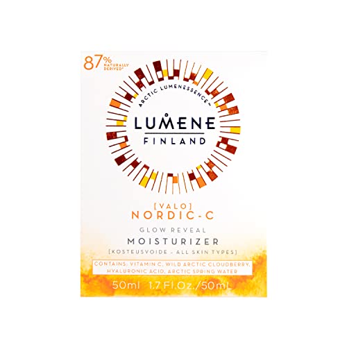 Lumene Nordic-C Glow Reveal Facial Moisturizer - Antioxidant-Rich Vitamin C Face Cream - Hydrating Hyaluronic Acid Moisturizer With Vitamin B3 + B5 To Promote Radiant & Youthful Skin (1.7Oz) #TOP1