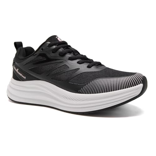 Women's Orthopedic Road Running Shoes: Comfortable Arch Supports Plantar Fasciitis Orthotic Sports Athletic Sneakers, Casual Flat Feet High Arch Tennis Work Walking Shoes for Foot Heel and Pain Relief