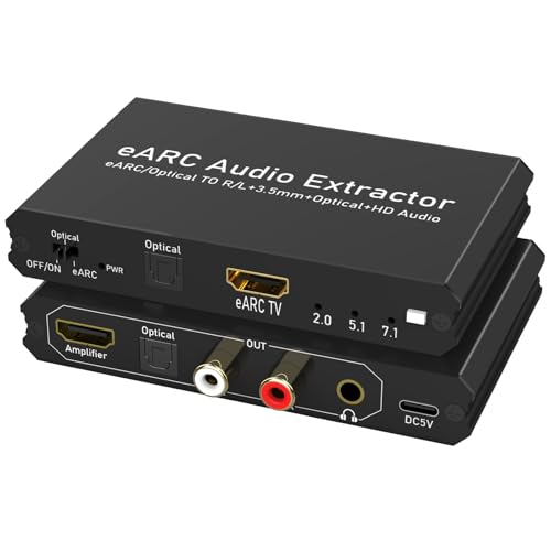 Extractor audio ARC para conectar Smart TV a barra de sonido y altavoz antiguo