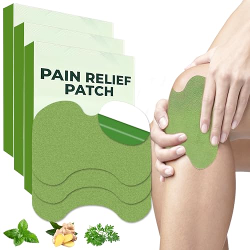 30 Stück Kniepflaster Gegen Schmerzen,Pain Relief Patch,Knieschmerzlinderungs Pflaster,Pflaster für Schmerzlinderung Knie, Rücken,Nacken,Schultern,Tiefenwärme zum Entspannen Lockern Muskeln