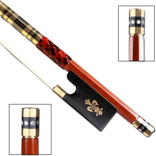 Ecotown Advanced 4/4 Pernambuco Violin Bow – Handmade, Lightweight & Balanced, Real Horsehair for Deep, Powerful Tone – for Advanced Violinists - Image 3