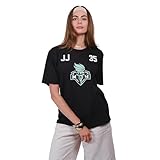 Ultra Game WNBA Official Unisex Super Soft Player T-Shirt, New York Liberty, Jonquel Jones, Team Color, X-Large
