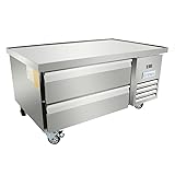 EMPURA 50" Two-Drawer Chef Base | Self-Contained Undercounter Refrigerated Equipment Stand Worktop for Restaurant Cafeteria, 6.1 Cu. Ft., 50"W x 31.90"D x 26.80"H, Stainless Steel Exterior, 115v
