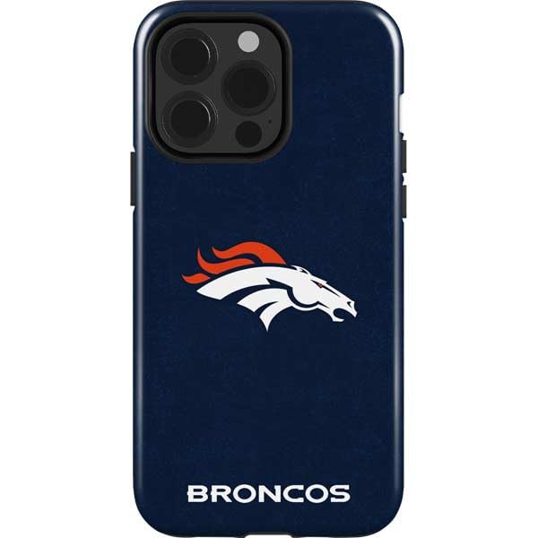 Skinit Impact Phone Case Compatible with iPhone 13 Pro - Officially Licensed NFL Denver Broncos - Distressed Design