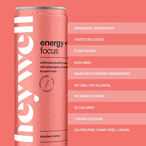 heywell Calm & Energy Bundle, Lime and Strawberry Lemon (24 Pack) image 5