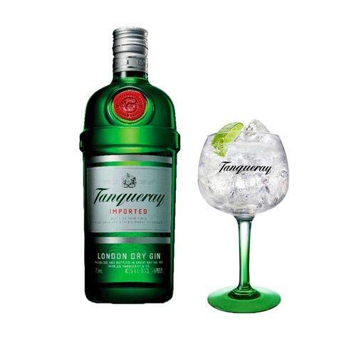 Combo Gin Tanqueray London Dry 750ml + 1 Taça Tanqueray Importada