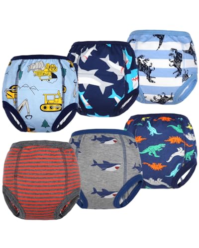 Flyish Packung mit 6 Baby Trainingshosen Töpfchen Unterwäsche Kleinkinder...