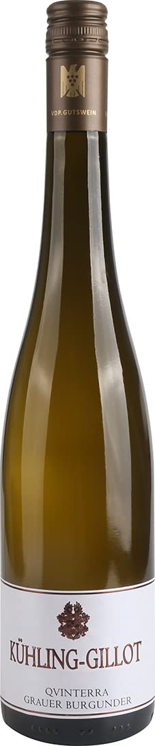 Kühling-Gillot Qvinterra Grauer Burgunder Bio-Weißwein trocken - Qualitätswein aus Rheinhessen (1 x 0.75 l)