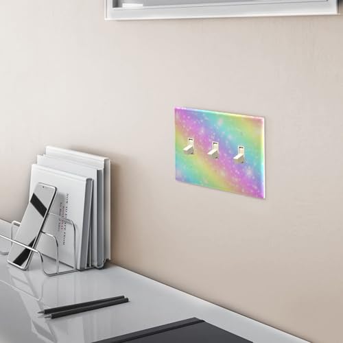 Plaque double interrupteur licorne pour cacher un mur abime avec style - 6