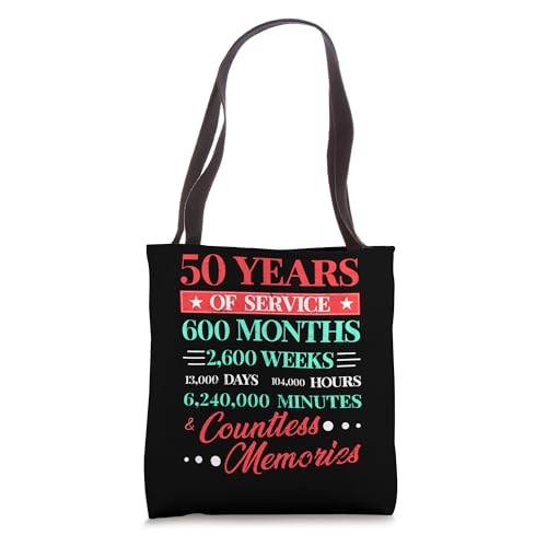 Bolsa tote para premio de jubilación o voluntariado por 50 años de servicio miniatura 1
