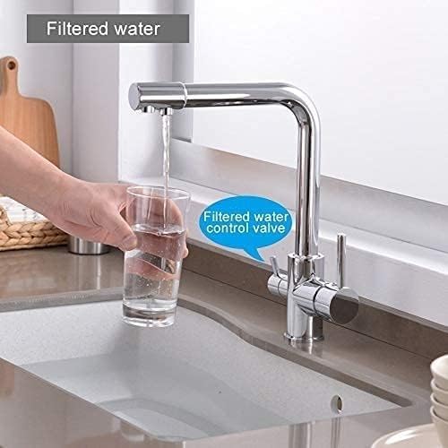 Kitchen Faucet, with Filtered Water 3 Way Cold and Hot Sink,A