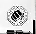 MMA gabbia arti marziali combattimento guerriero wall sticker art adesivo decalcomania soggiorno camera da letto decorazione della parete superiore vinile 42x42 cm