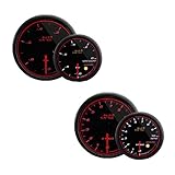 オートゲージ AUTOGAUGE タコメーター バキューム計 2点セットD 2連メーター 458シリーズ 60mm 60Φ スモークレンズ