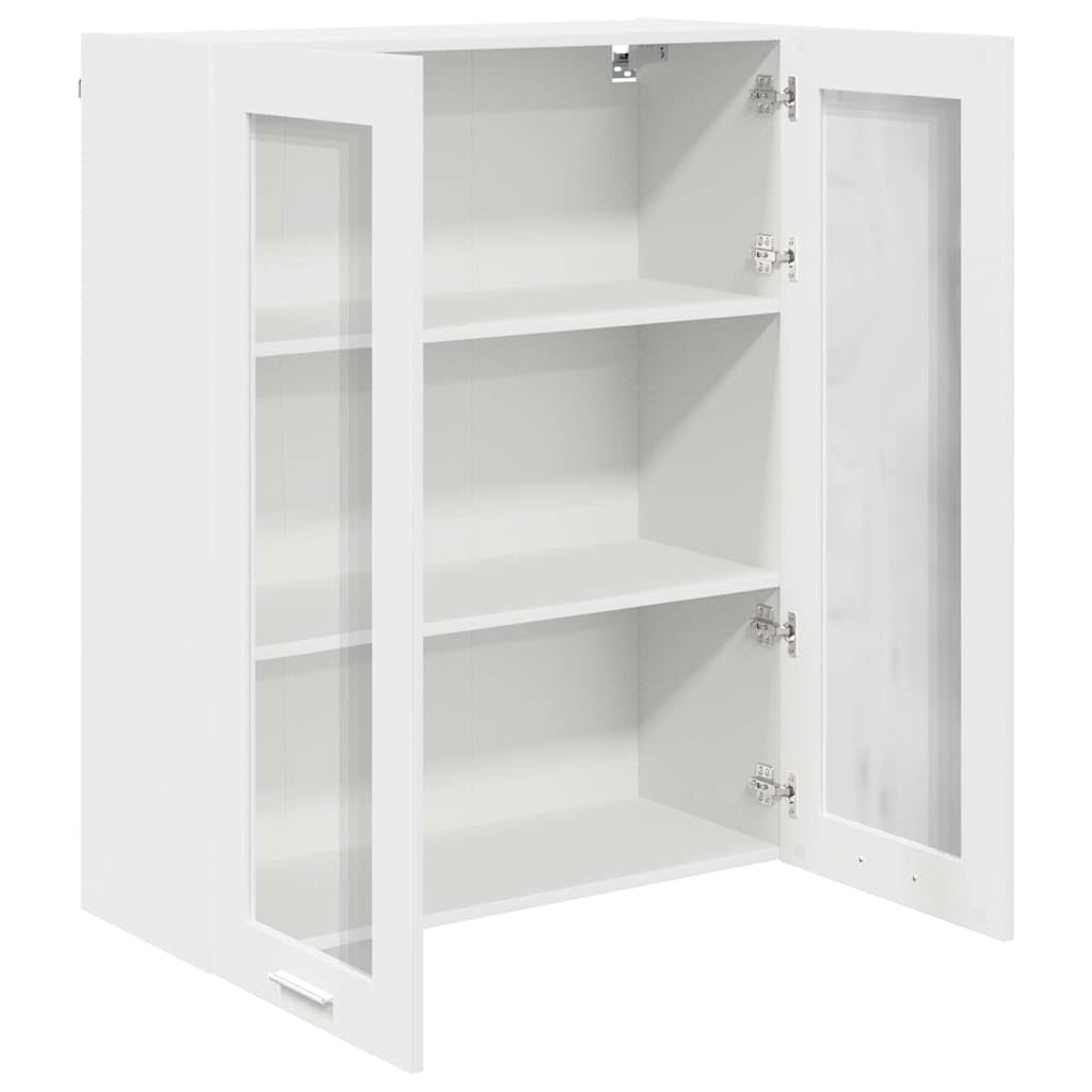 vidaXL Hängeschrank mit Speicher Weiß 80 x 31 x 100 cm Holzwerkstoff, Moderne Küchenschränke, rechteckig, viel Stauraum, langlebige Materialien, Coole Lösungen für Deine Wohnung