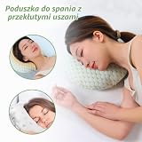 Yudobliss Poduszka do piercingu z otworem, poduszka w kształcie pączka, poduszka na ucho, poduszka do przekłuwania, poduszka chłodząca z włóknem bambusowym, poduszka do piercingu z otworem, poduszka