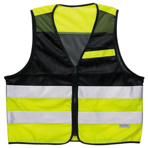 [ミドリ安全] 作業服 反射材 メッシュ 高視認性 安全ベスト 蛍光イエロー フリー