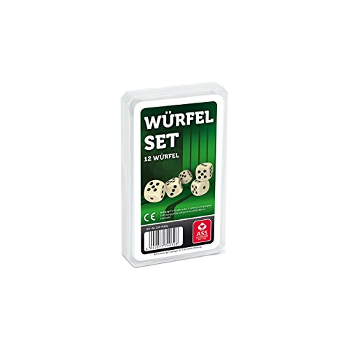 Preisvergleich Produktbild ASS Altenburger 22574032 - 12 Würfel, Set, elfenbeinfarben