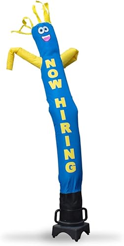 Ahora contratando un títere inflable de tubo inflable de 8 pies de alto para hombre, motor de soplador de aire incluido con bailarina de 6 pies por