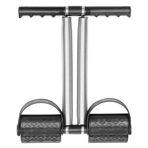 Pedal Fitness Equipment with Double Spring Steel Design Portable Leg Puller for Home Gym Ergonomic Handles for Comfortable Resistance Training for All Ages Fitness Levels Black