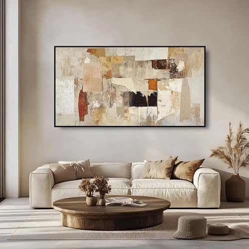 Large Wall Art, Black Metal Framed Canvas Prints, Waterproof Crys...