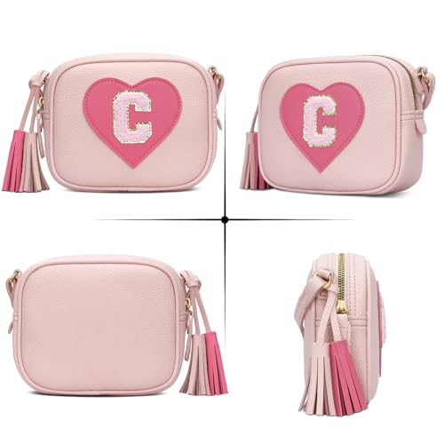 Image of KKXIU Birthday Gifts for Girls Initial Toddler Purse Cute Kids Crossbody Bag