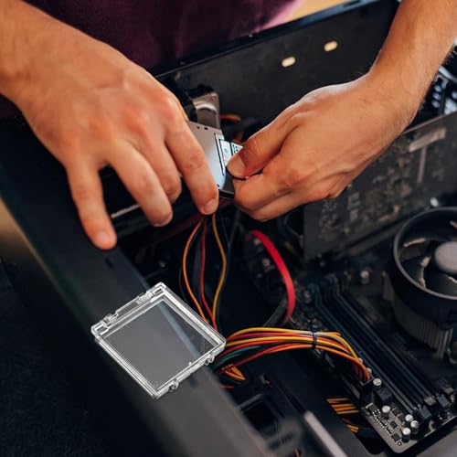 Evita que los niños apaguen la PC con este protector de botón cuadrado 41 mm transparente 5