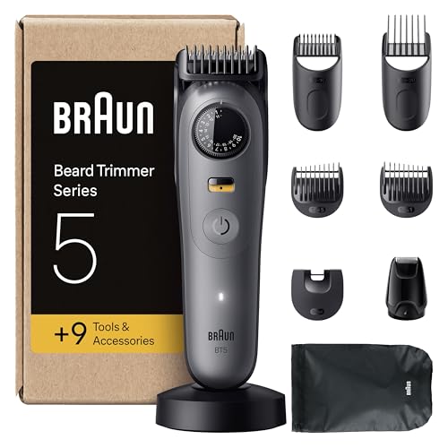 Braun Regolabarba Uomo Series 5, +9 Strumenti Di Styling, Rasoio Elettrico Barba, Lama Ultra...