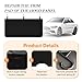 Ywdiml 3PCS Car Fender Cover, PU Leather Strong Magnetic Vehicle Fender Cover Mat with Hook, Magnet Automotive Repair Work Protector Pad for Mechanics, Universal for Most Vehicles (Small/Black)