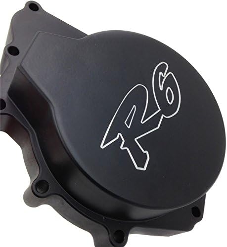 XKMT-Engine Stator Cover Compatible With Yzf R6 2003-2006 Yzf-R6S 03-09 Black Left Side [B00YYSKO82]