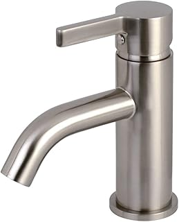 Kingston Brass LS8228CTL Continental Single Lever Handle Lavatory Faucet with Metal Push Button Drain, Satin Nickel
