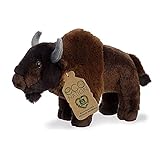 Aurora® Eco-Friendly Eco Nation™ Bison Stuffed Animal - Environmental Consciousness - Recycled Materials - Brown 9 Inches